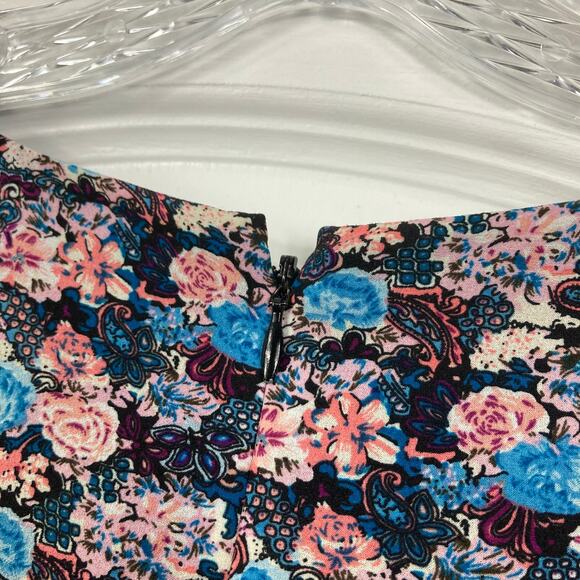 NWOT J. CREW Dress 00 Floral Ruffle Tiered Puff Long Sleeve Knee Zip - Picture 10 of 10